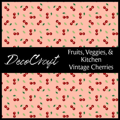 DecoCraft - Fruit, Veggies, & Anything found in the Kitchen - Vintage Cherries