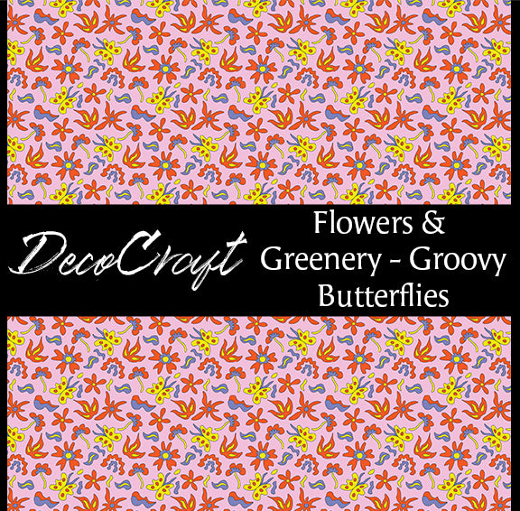 DecoCraft - Flowers & Greenery - Groovy Butterflies
