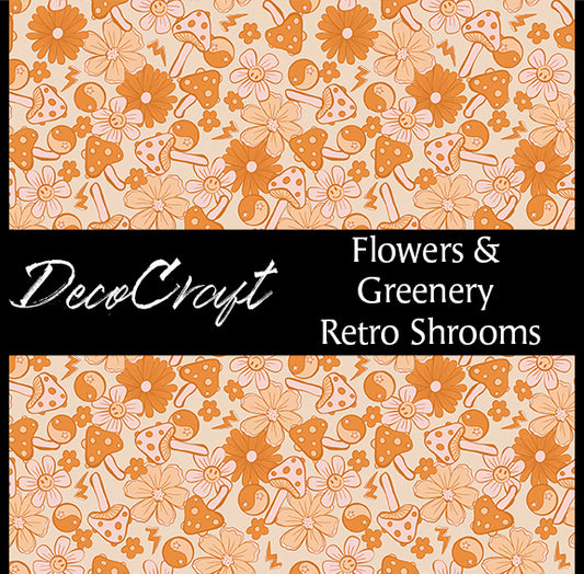 DecoCraft - Flowers & Greenery - Retro Shrooms