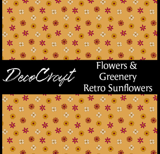 DecoCraft - Flowers & Greenery - Retro Sunflowers