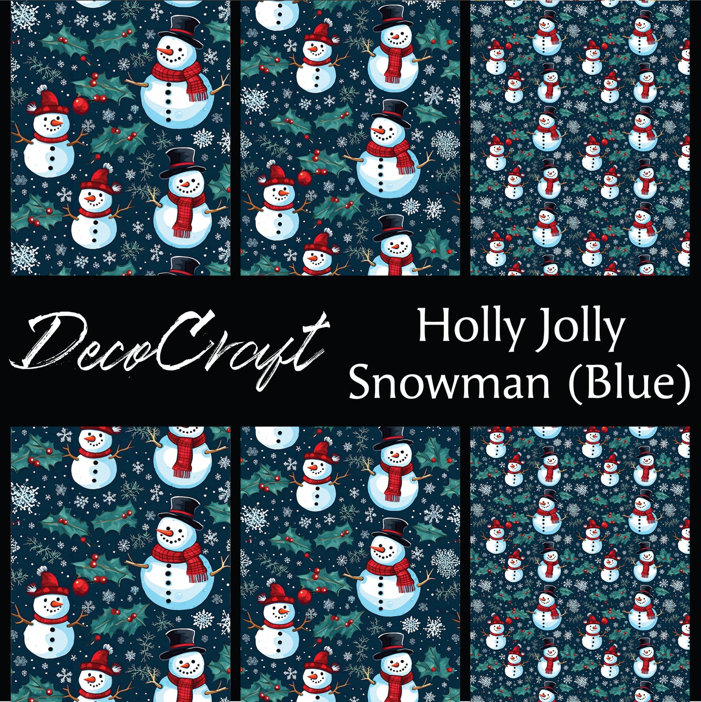 DecoCraft Christmas - Snowman - Holly Jolly Snowman