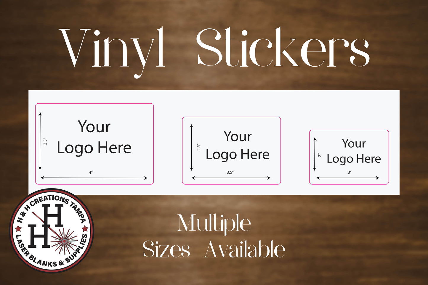 Custom Vinyl Business Sheet Stickers - Rectangle Product Labels