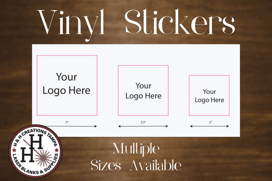 Custom Vinyl Business Sheet Stickers - Square Product Labels