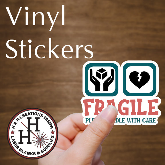 Vinyl Stock Business Stickers - Fragile - Please Handle with Care