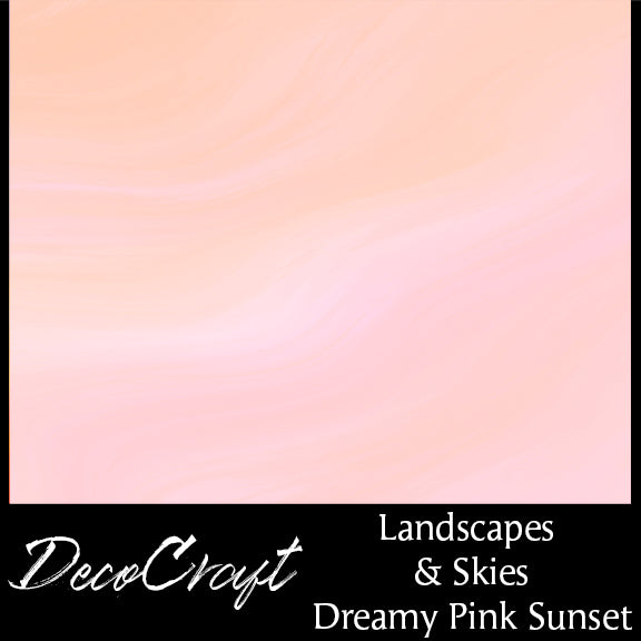 DecoCraft - Landscapes & Skies - Dreamy Pink Sunset