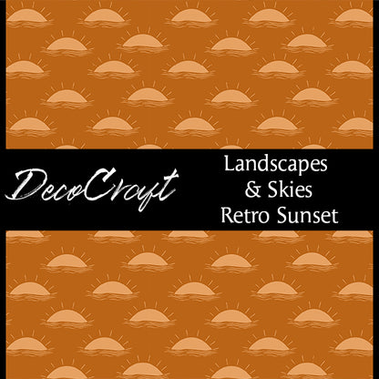 DecoCraft - Landscapes & Skies - Retro Sunset