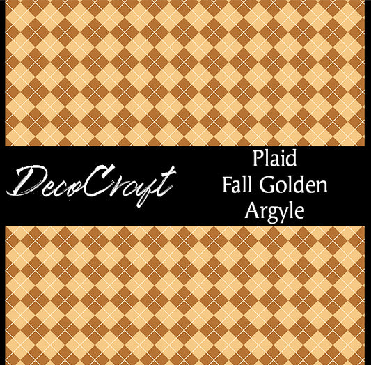 DecoCraft - Plaid - Fall Golden Argyle
