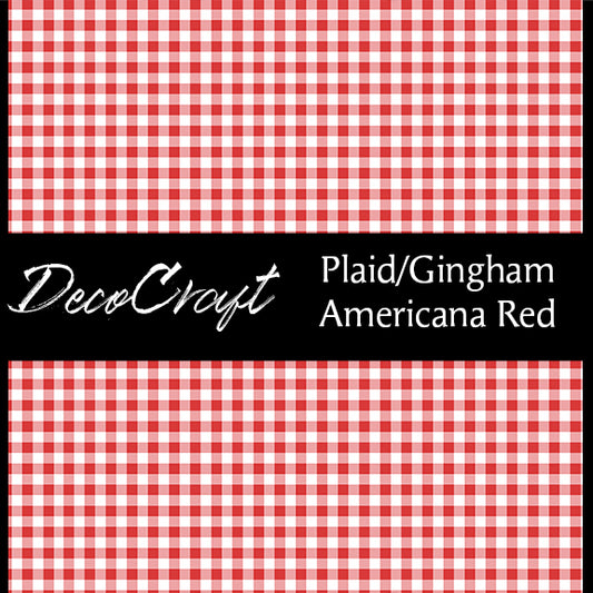 DecoCraft- Americana - Plaid Gingham - Americana Red