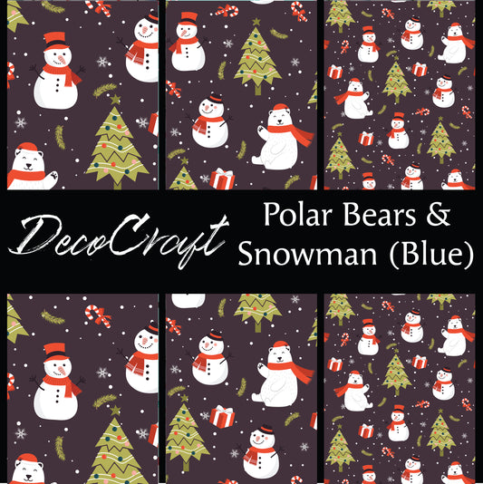 DecoCraft Christmas - Snowman - Polar Bears & Snowman