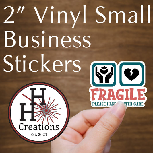 Vinyl Stock Business Stickers - Fragile - Please Handle with Care