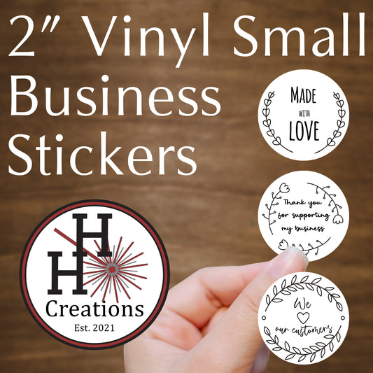 Vinyl Stock Business Stickers - Doodle Varity Pack