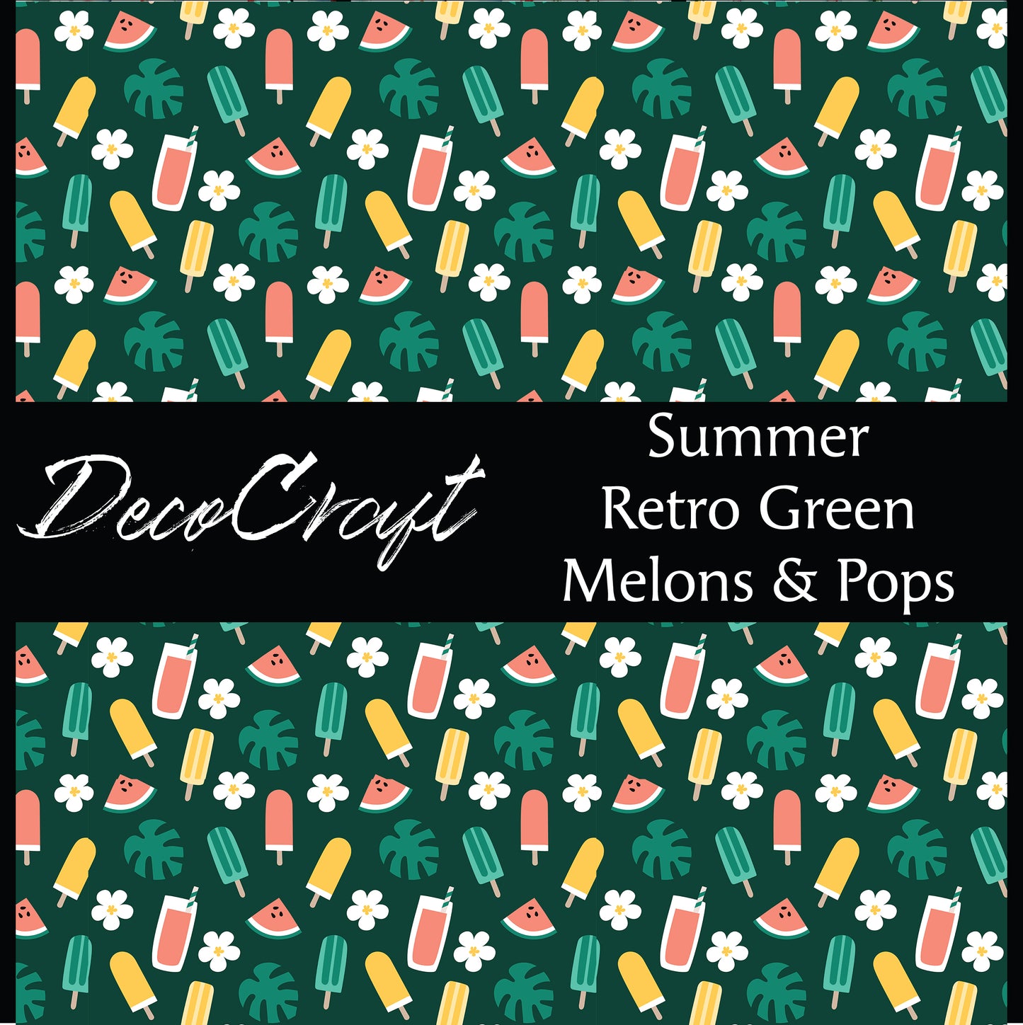 DecoCraft - Summer - Retro Teal Melons & Pops