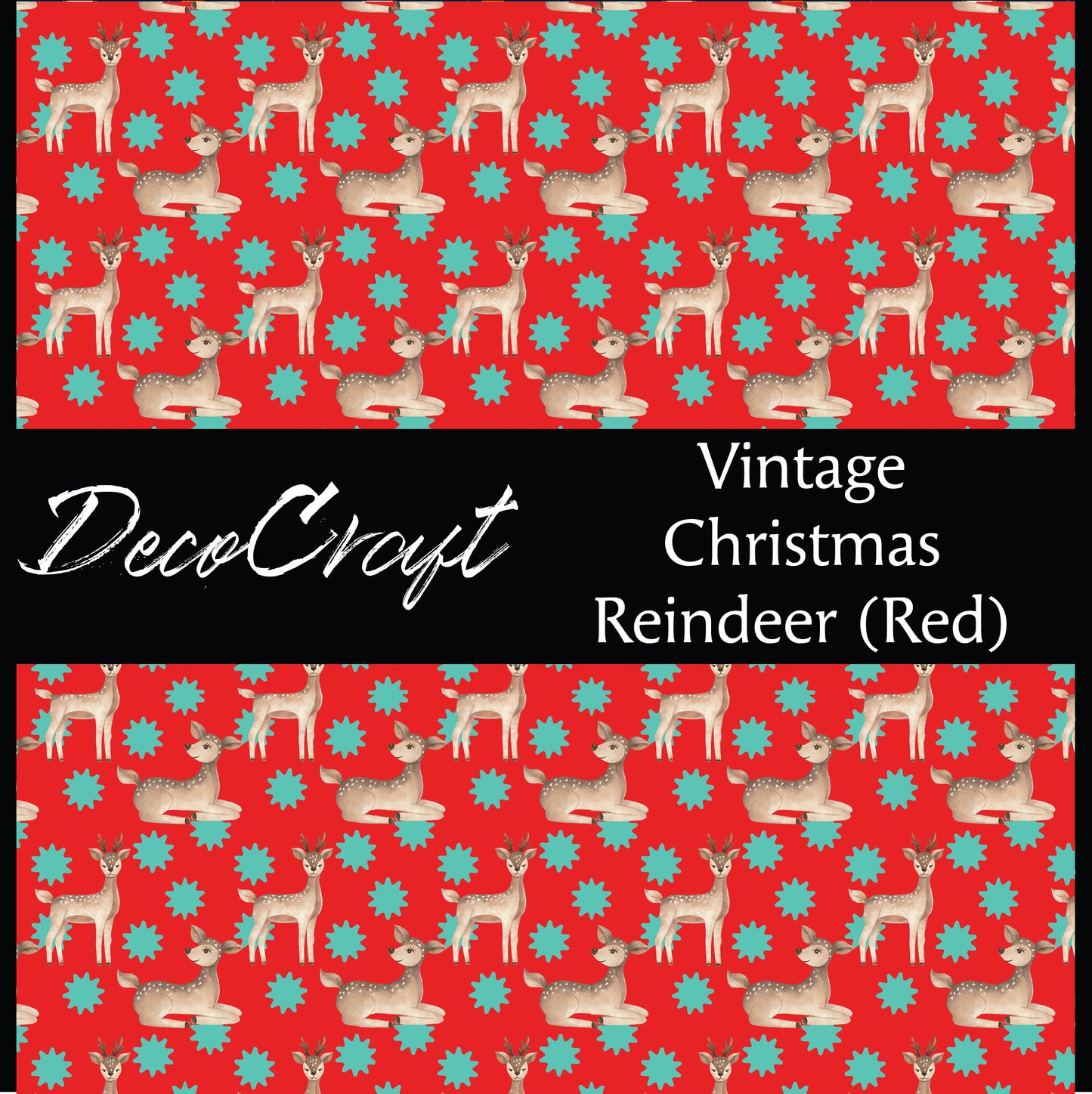 DecoCraft Christmas - Vintage Christmas - Reindeer Red