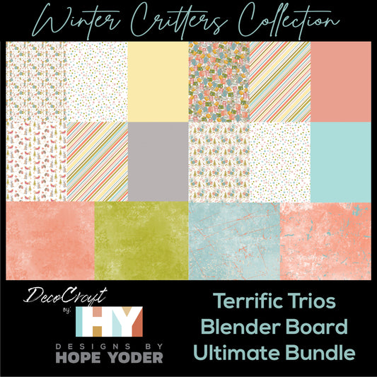 DecoCraft - Designs by Hope Yoder - Terrific Trios & Blender Board Bundle (6 Sheets)