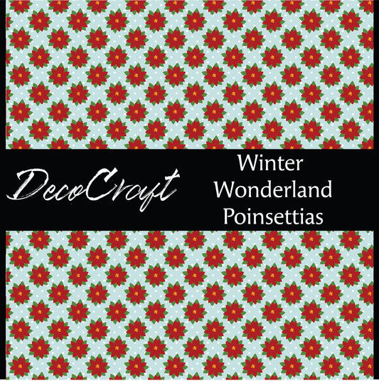 DecoCraft Christmas - Winter Wonderland - Poinsettias