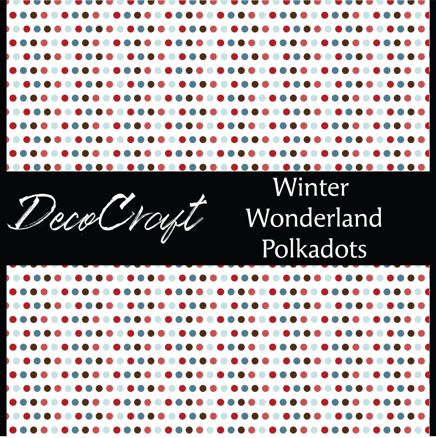 DecoCraft Christmas - Winter Wonderland - Polkadots
